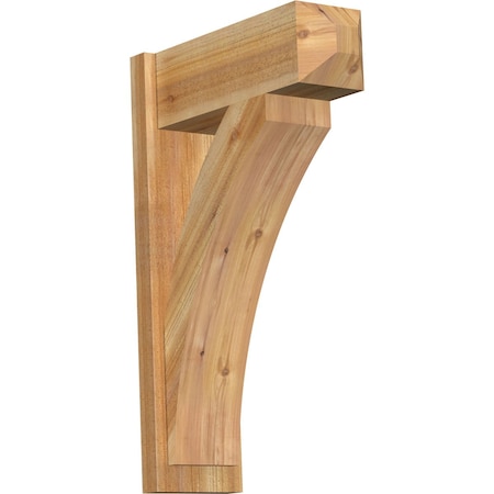 Ekena Millwork Thorton Rough Sawn Craftsman Outlooker, Western Red Cedar, 8"W x 22"D x 34"H OUT08X22X34THR04RWR